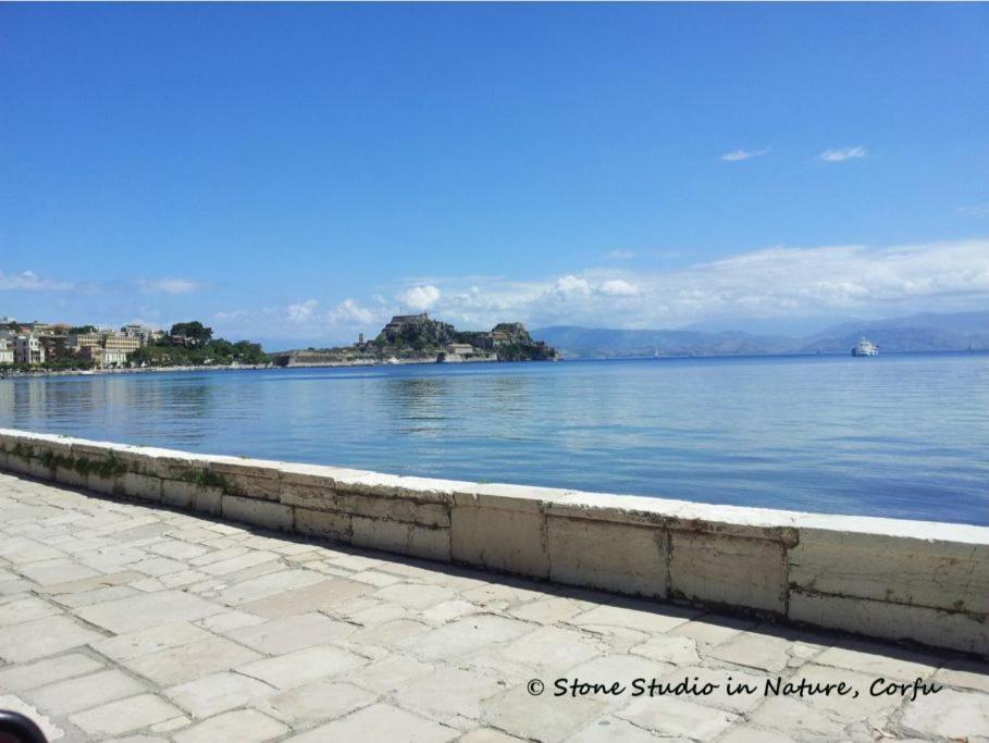 Stone Studio In Nature With View To Corfu Town! Evropouloi 외부 사진